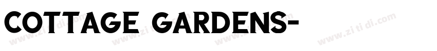 Cottage Gardens字体转换